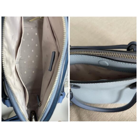 Kate Spade Large Reiley Crossbody Bag in the Color Blue Dawn - Picture 3 of 4